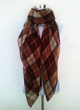 Free Shipping 2015 New Fashion Brand Tartan British Red Blue Beige Coffee Plaid Checked Scarves Snood For Women/Ladies