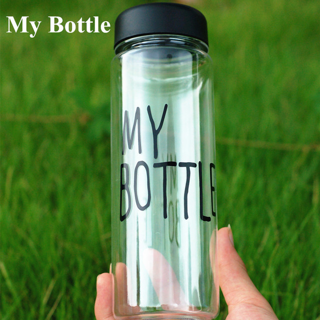 Моя бутылка 500 мл с мешком подарков пластиковые бутылки с водой спорт лимонный сок круг ясно бутылка