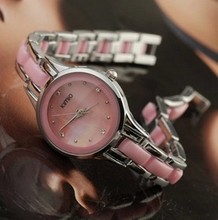Kimio moda pulsera de mesa rhinestone mesa moda para mujer reloj de polvo sallei