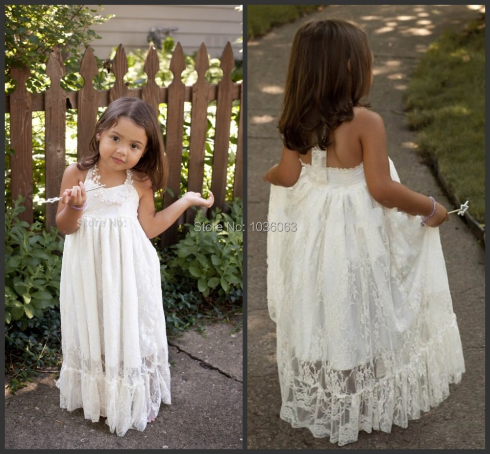 bohemian flower girl dresses for sale