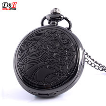 Vintage Bronze doctor who design pocket Watch Necklace Ladies Necklace Silver Pendant Watch Quartz wholesale price