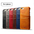 Slim Genuine Leather Back Cover for iPhone cases 4 7 5 5 inch Protective Card Holder