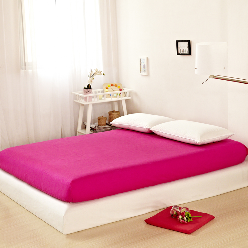 SunnyRain 1 Piece Polyester Fitted Sheet King Queen Size Bed Sheet With