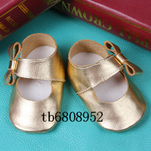 100pairs/lot Mary Jane side bow Baby Moccasins Shoes