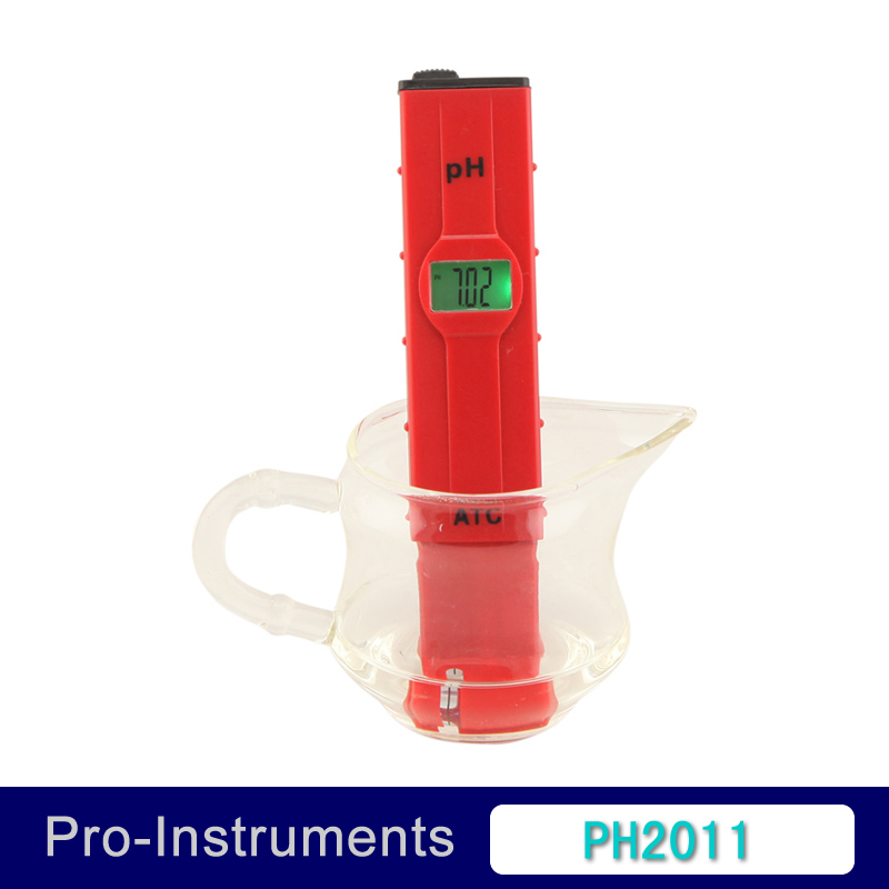 PH2011 Digital Pen type  PH Tester Meter Pocket Aquarium Pool Water PH tester PH-2011 Free Shipping