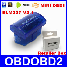 Latest Version V2.1 Super MINI ELM327 Bluetooth OBD/OBD2 Wireless ELM 327 Multi-Language 12Kinds Works ON Android Torque/PC