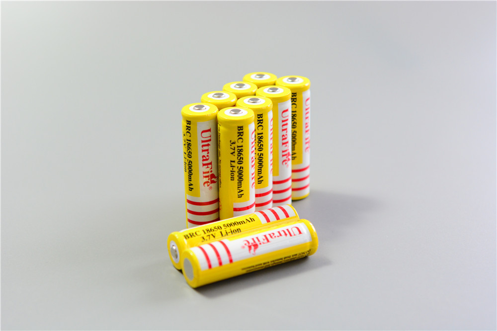 Factory Direct 3Pcs lot UltraFire Battery 18650 3 7 v Li Ion 5000mah Rechargeable Battery For