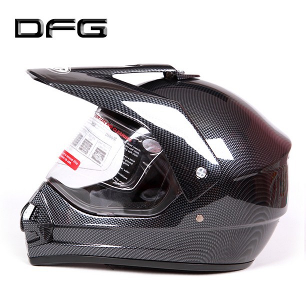 Cross-country motorcycle helmet full helmet winter-fog helmet male female dual carbon fiber road racing helmet