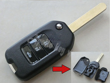 5PCS/LOT 3 BUTTONS FOLDING FLIP REMOTE KEY SHELL CASE FOR 2014 HONDA CRIDER JADE FOB COVER