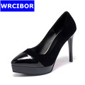 New Arrival 2017 Women s shoes Genuine leather Stiletto Pointed Toe High Heels Wedding shoes Woman