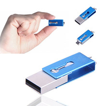 High quality Metallic 360 degree OTG USB flash drive 8GB for OTG function Android Smartphone pen drive usb stick memory drive