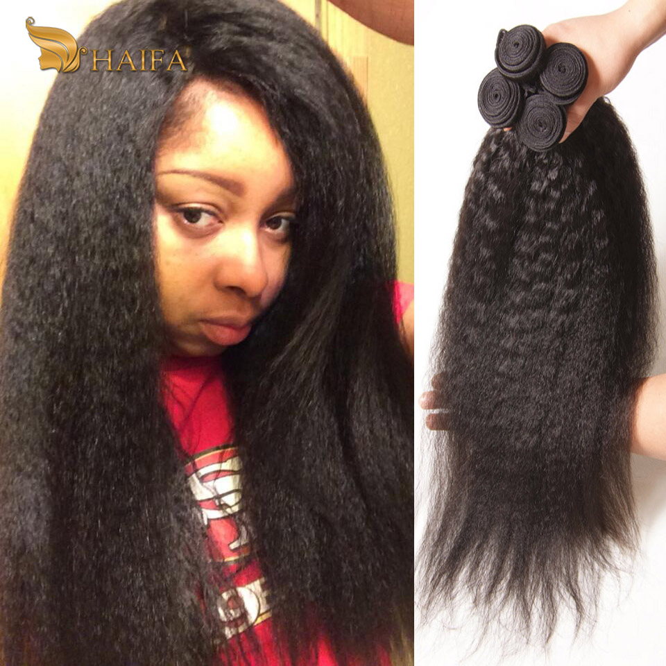 cheap Indian Kinky Straight Hair bundles for sale 1 Pcs qt human hair products weave Coarse Yaki Indian Straight Hair tissage