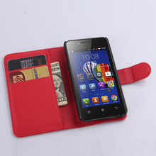 Lenovo A319 Case For A 319 Book Wallet Style Litchi Skin Stand PU Leather Case For