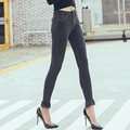 High Waist Jeans Women Tassel Skinny Elastic Pencil Pants Denim Femme Trousers Slim Ankle length Jeans