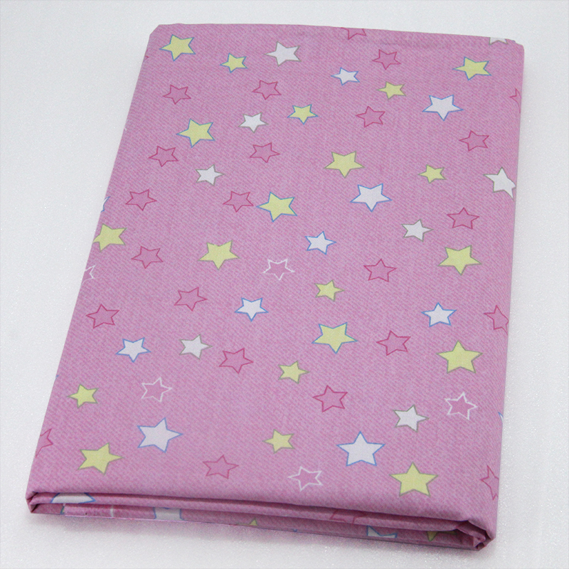 1316 50*147CM star printed cotton fabric for Tissue Kids Bedding textile for Sewing Tilda Doll, DIY handmade materials