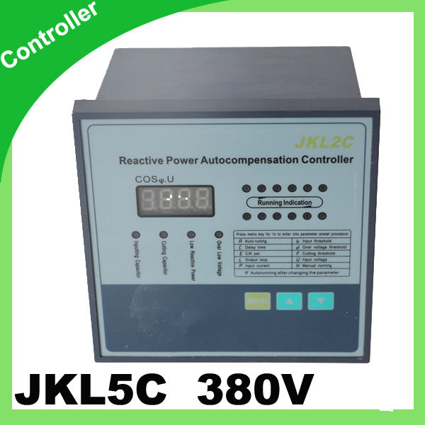 JKL5C power factor regulator compensation controller for power factor capacitor 12step 380v PRCF