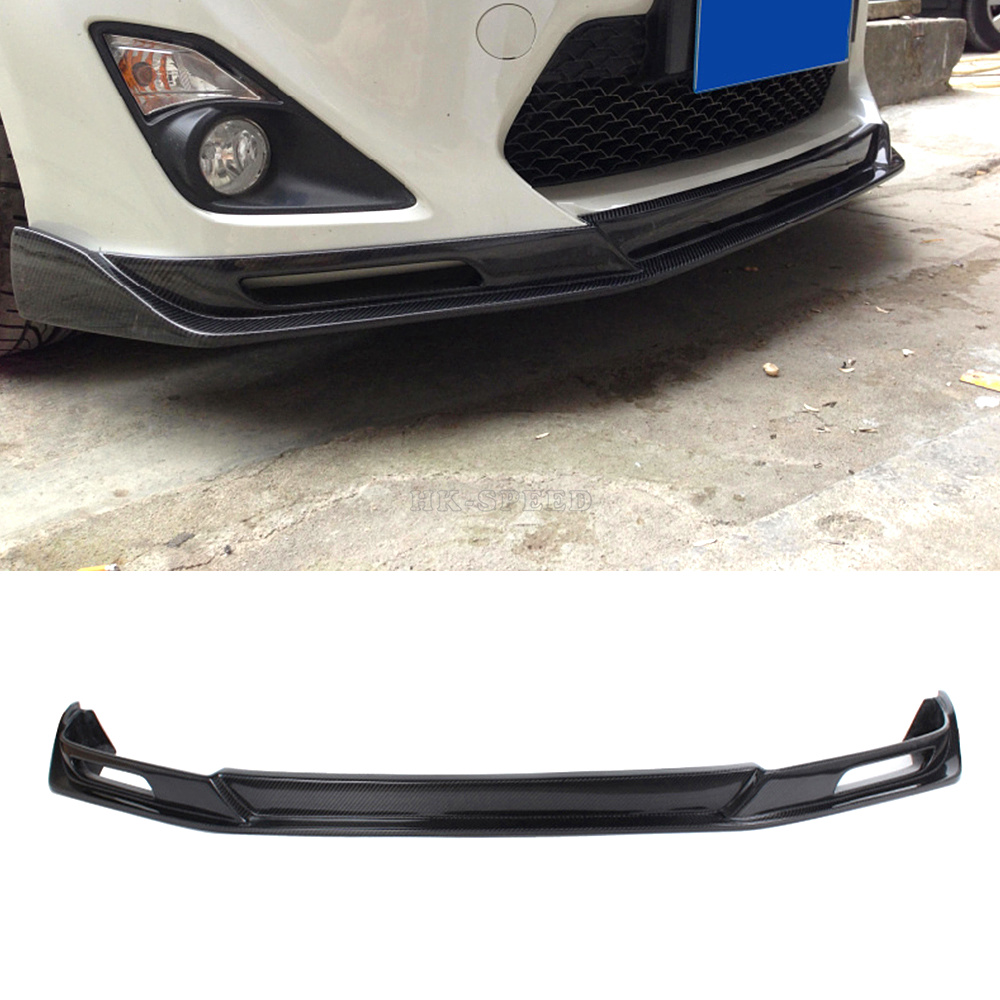Carbon Fiber Car Front Lip Spoiler auto front bumper lip For Toyota