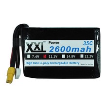 4pcs/lot XXL Brand Li-Po Battery XXL-YS 11.1V 2600mAh 3S 35C for RC helicopter airplanes