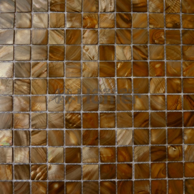 brown shell mosaic tiles, bathroom mosaic, kitchen backsplash mosaic tiles, Homer Mosaic 11sq ft per lot