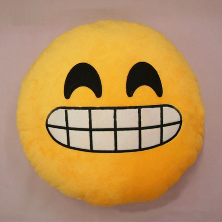 EMOJI CUSHIONS Car Window Emoticon Soft Fridge Stuffed Pillow Plush Sucker 