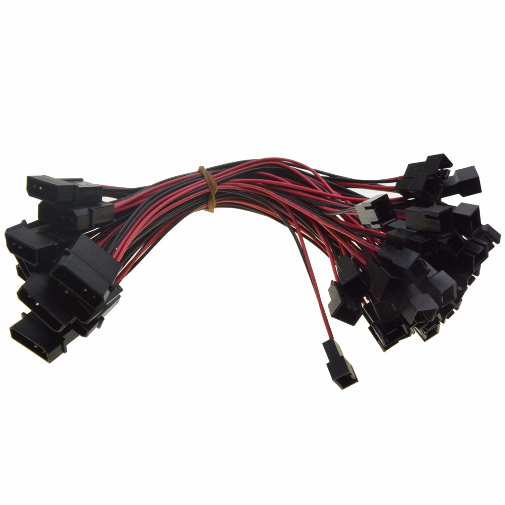 PC motherboard cpu Fan Splitter Cable Adapter 3pin female to 3pin 2pin male gm