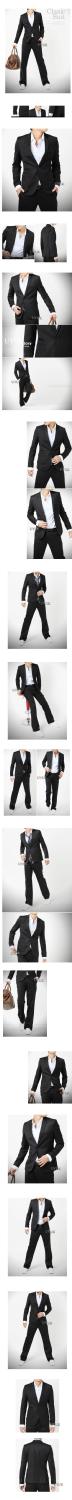 Mens Elegant Blazers One Button Casual Suits For Men Slim Suit