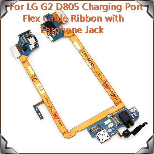 For LG G2 D805 Charging Port Flex Cable Ribbon with Earphone Jack1