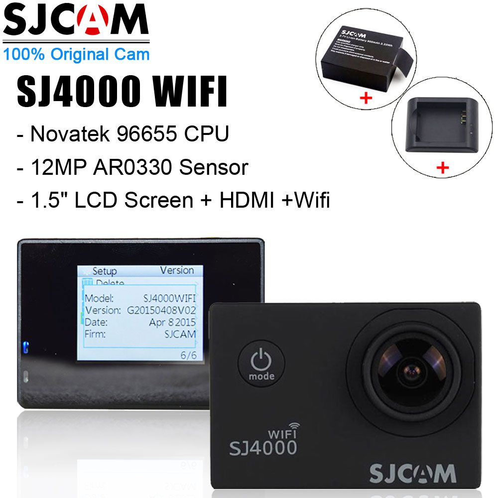  SJCAM SJ4000 Wifi   NTK96650 1080 P HD    +   +  