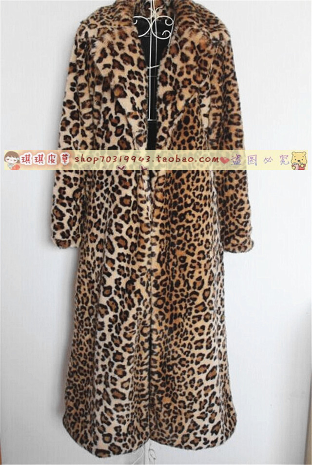 Long Coat 2015 New Fashion Plus Long Imitation Winter Faux Fur Coat Mens And Women Sexy 5 colors White black Leopard Print Coat 0 (6).jpg