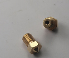 3d printer parts diy reprap brass E3D V6 nozzle 0.5mm 1.75mm/3mm filament hotend marked number 0.6mm copper nozzle