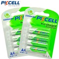 8Pcs 2card PKCELL AA Rechargeable Battery AA NiMH 1 2V 2200mAh Ni MH 2A Pre charged