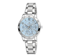 2016 Fashion New SKONE Luxury Brand Full Steel Watches Women Real 3 Eye Luminous Fashion Quartz