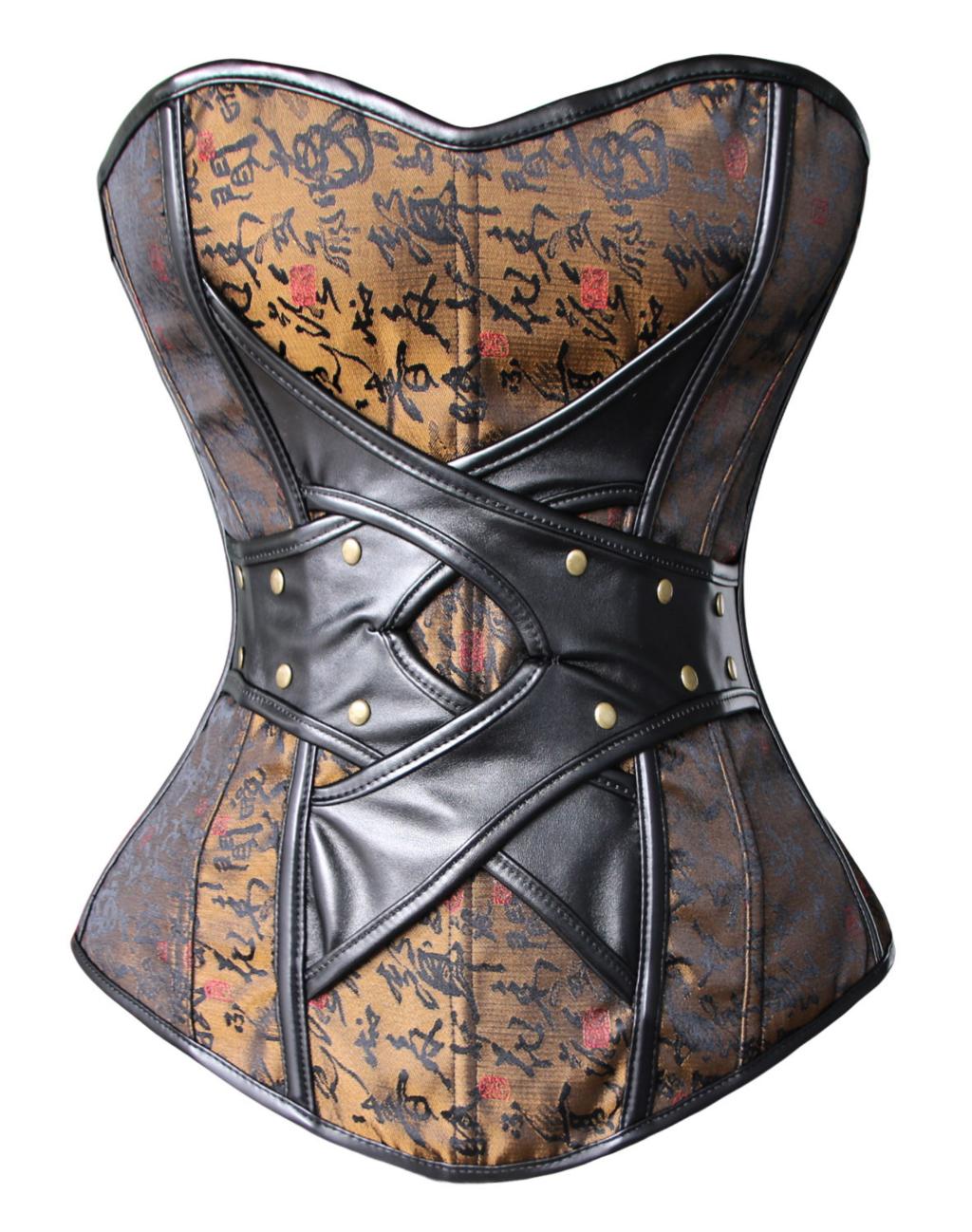 Double Y Criss Cross Gothic Steampunk Corset Women Clothing Waist