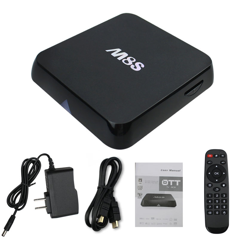 M8S Android TV Box Amlogic S812 2 G/8G Xbmc Kodi Fully Loaded 2.4G Wifi Better Than M8 Android TV Box