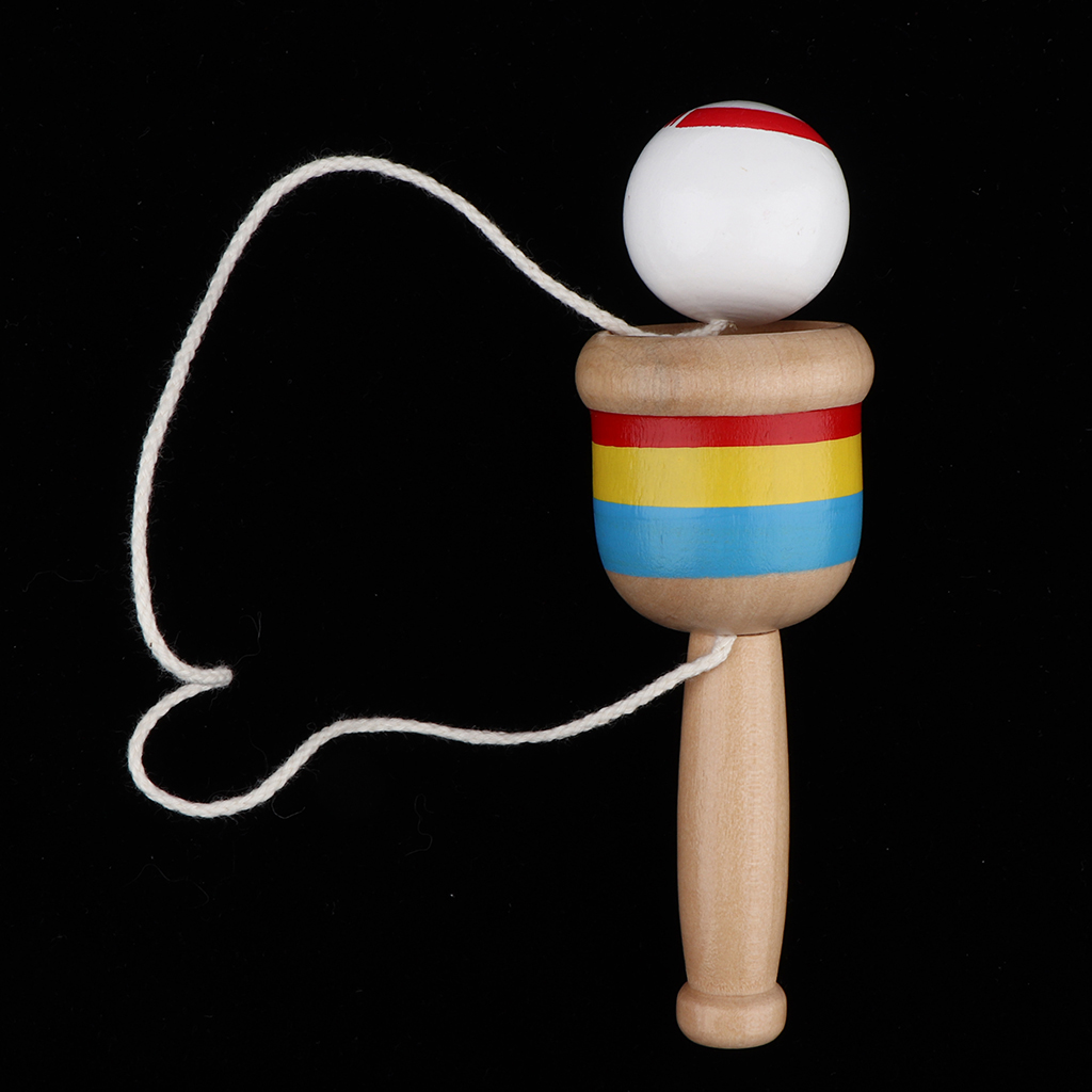 Japanische klassische Holzspielzeug Kendama Cup und Ballwurf Fangspiel 