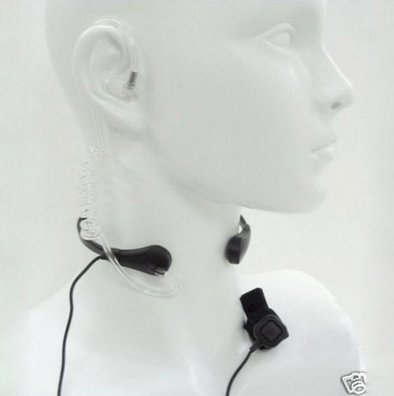 Throat Microphone Vibration earphone Headset For Two Way Radio BaoFeng UV 5R UVB5 B6 BF 888S