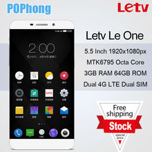 In Stock Letv One Le 1 4G LTE Mobile Phone X600 MTK6795 Helio X10 Octa Core 5.5 inch 1920×1080 3G RAM 13MP Dual SIM Android 5.0