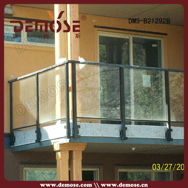 Outdoor glas reling/balustrade/leuning balkon vormgeving in   ...