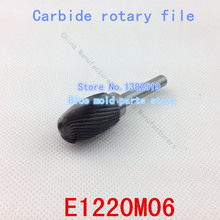 Cabeza 12 mm oval metal duro archivo rotativo desbarbado con escofina rebabas del carburo carburo de muela modelo E1220M06