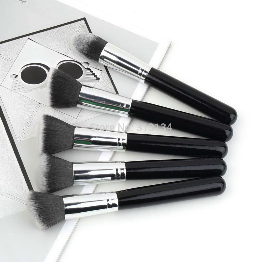 10Pcs set Professional Synthetic Kabuki Makeup Brushes Set beauty Cosmetics Foundation blending blush make up tool
