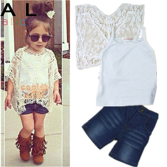 2015 Summer Autumn New Arrival Girls Fashion outfits clothing sets retail kids outfits 1 set kids