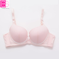 Comfertable Big B CUP 3 4 thin Young Women bra brief sets Solid Color Seamless Girls