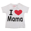 I Love Papa Mama Children Clothing Baby T shirts for girls boys Kids children Clothes tshirts