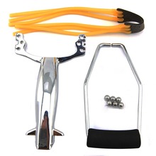 Strong power outdoor sports compound bow and arrow estilingue Silver thunderstorm hunting slingshot shooting tool Bow