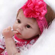 New commodity silicone reborn baby dolls toy girls kids brinquedos Christmas birthday gift newborn girl babies princess dolls