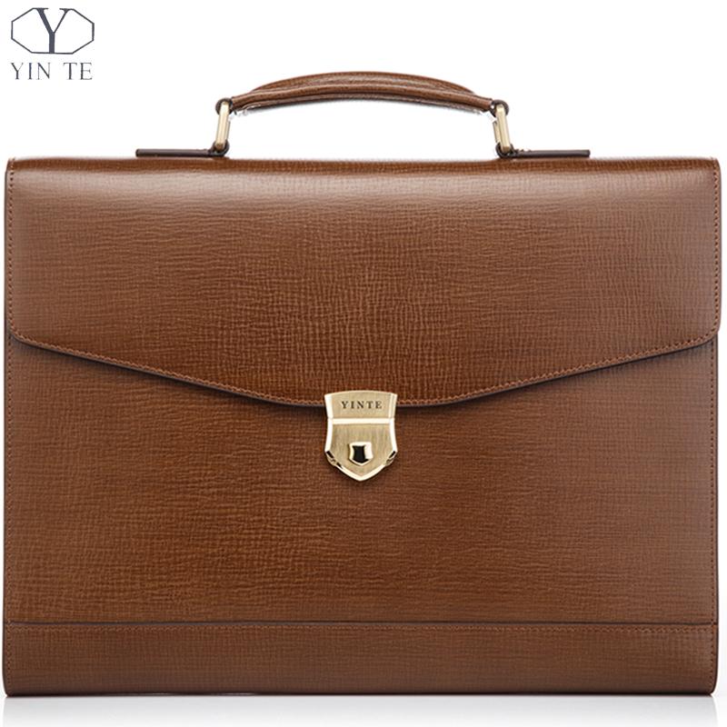 New Fashion Men Genuine Leather Briefcase High Quality Laptop New Fashion Men Genuine Leather Briefcase High Quality Laptop Office Bag Lawyer Messenger Handbag Teacher Business Stylemakerz Online