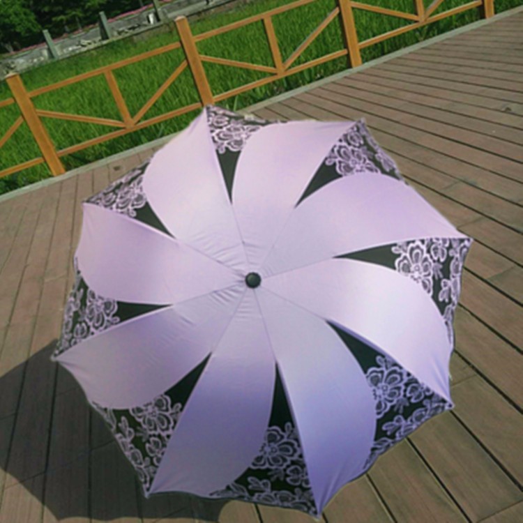 New UV sunshade Umbrella Rain Women Folding Cute Flouncing Lace Female Umbrellas Parapluie 1