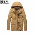 2016 autumn and winter Men s jackets military Air Force flight jacket Plus velvet Thicken Hooded