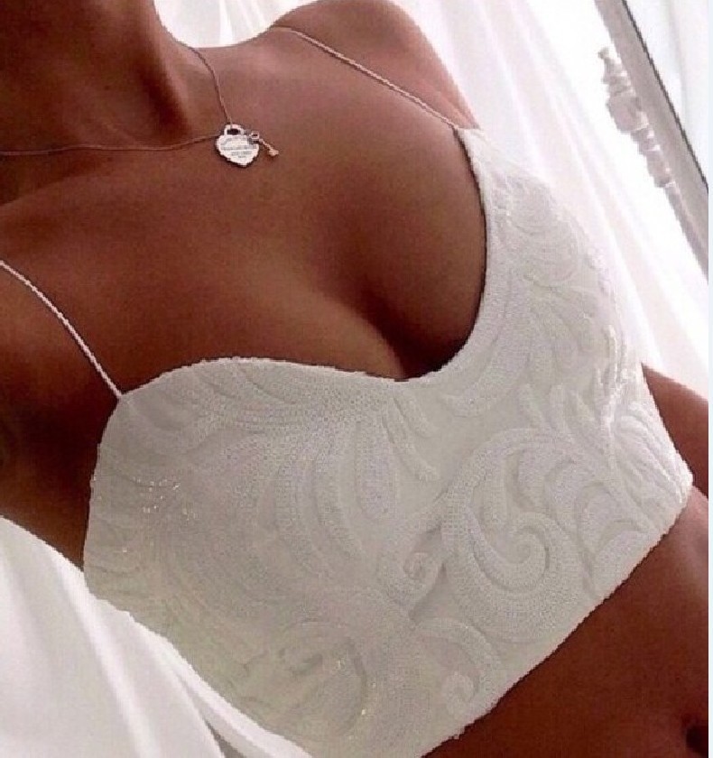 hot sale sexy halter top V-neck lace tank tops Wom...