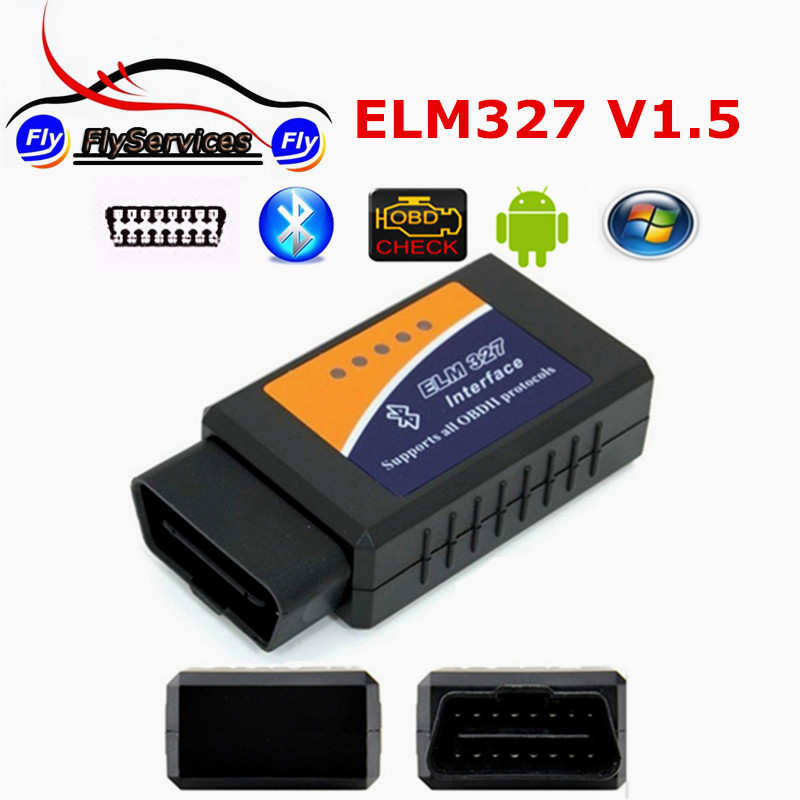  1.5 ELM327 Bluetooth OBD2 OBDII V1.5 ELM 327 25K80   android-  